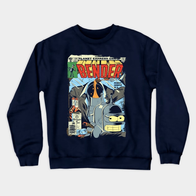 IronBender Crewneck Sweatshirt by evilbyzac